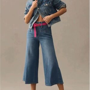 Anthropologie Pilcro Wide Leg Crop Trouser Jeans, size 26